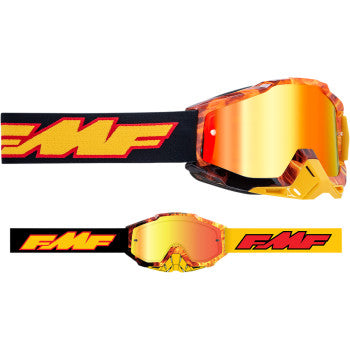 FMF PowerBomb Goggles - Spark - Red Mirror
