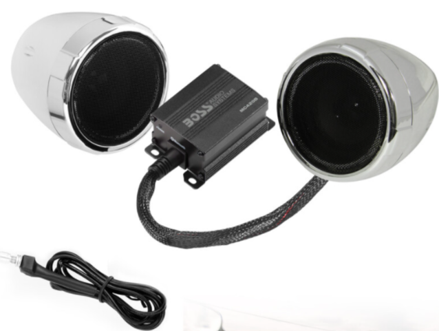 BOSS AUDIO 600W BLUETOOTH ALL TERRAIN SOUND SYSTEM CHROME