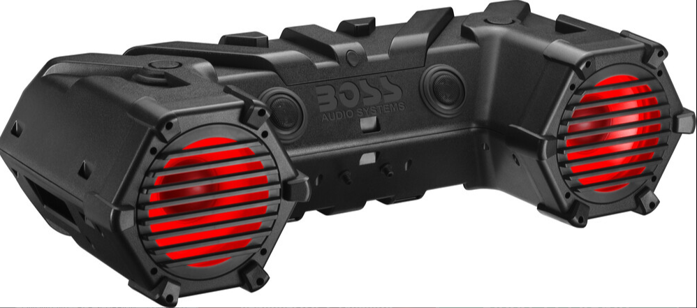 BOSS AUDIO 8" ATV TUBE WITH LIGHTING LIGHTBAR AND RGB LIT SPEAKERS