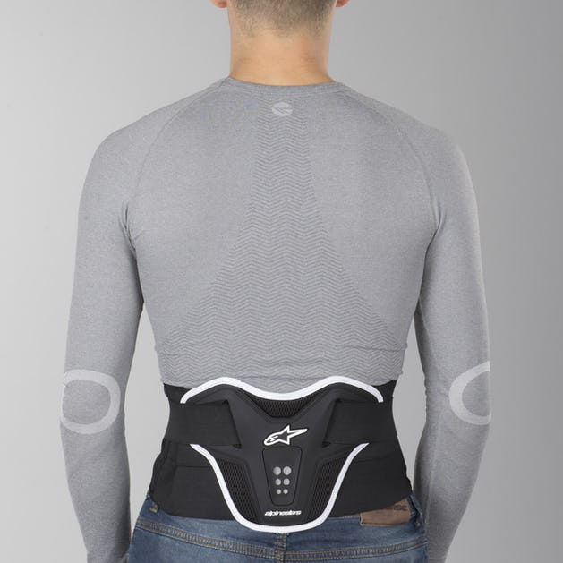 ALPINESTARS SATURN KIDNEY BELT BLACK/WHITE