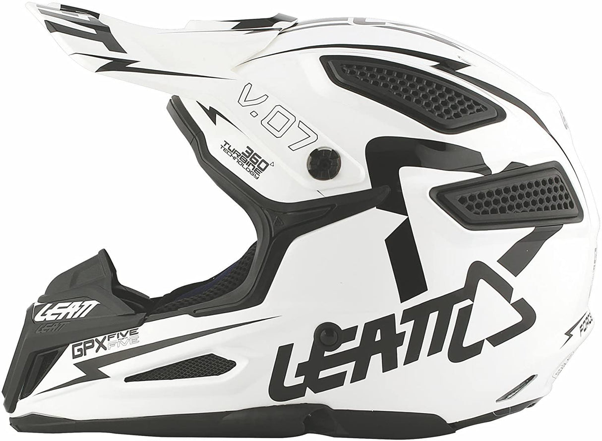 LEATT GPX 5.5 JR V07 YOUTH WHITE/BLACK HELMET