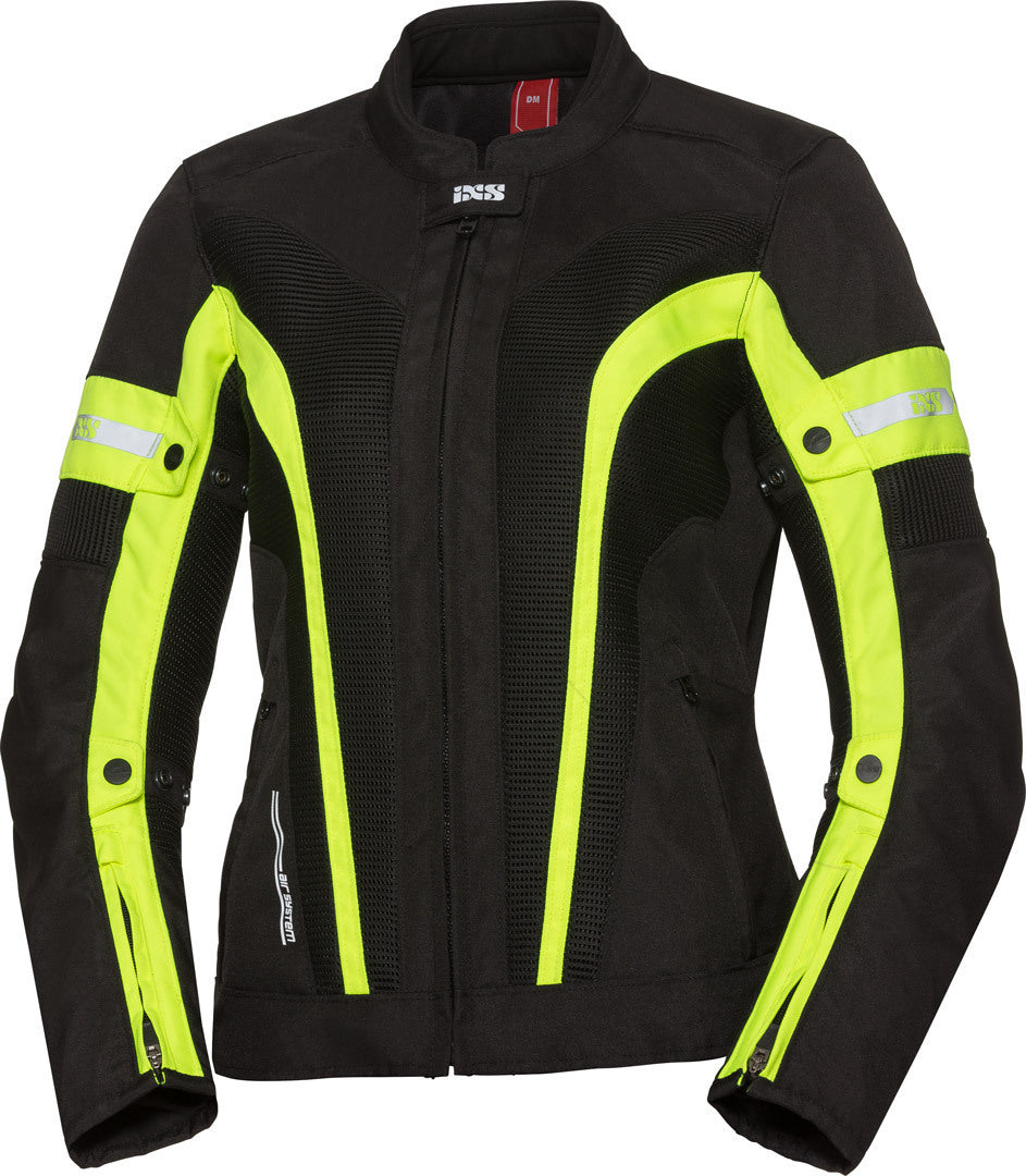 IXS ST Womens Larissa Air 2.0 Black/Fluo Yellow Jacket