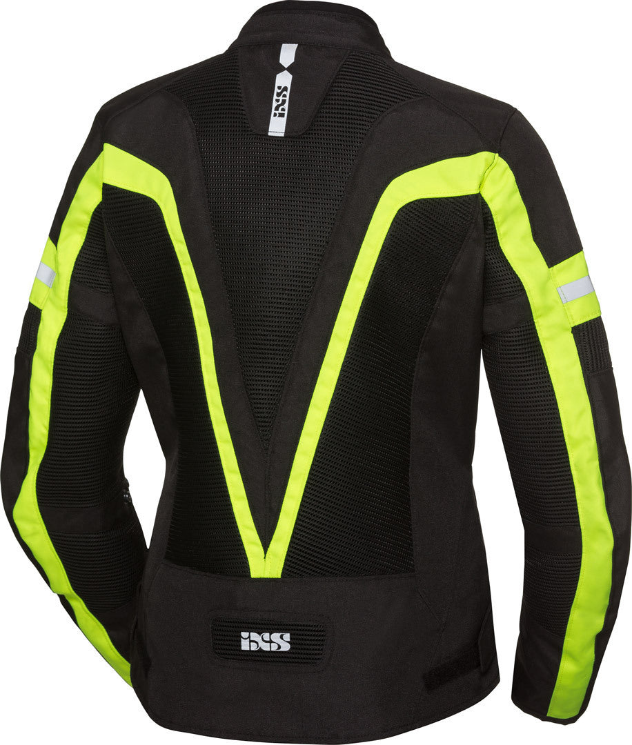 IXS ST Womens Larissa Air 2.0 Black/Fluo Yellow Jacket