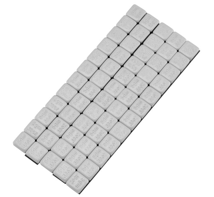 BikeMaster Square Wheel Weights White/Blue