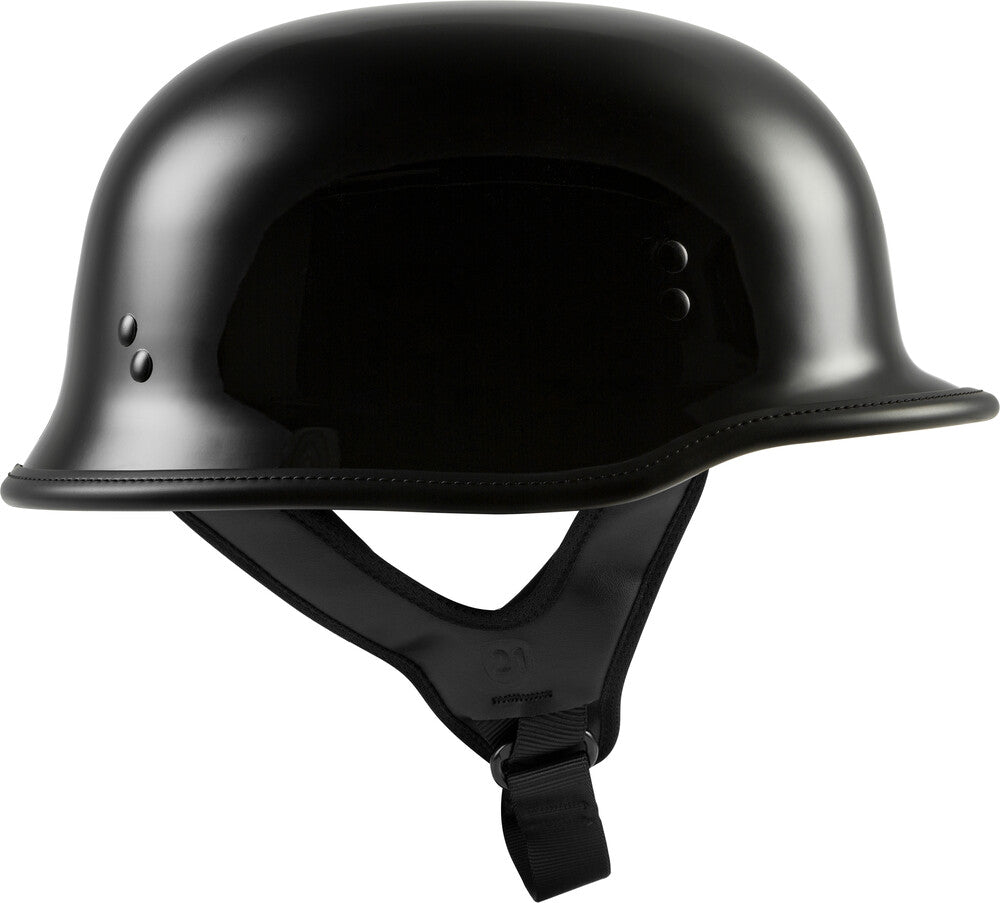 HIGHWAY 21 9MM GERMAN BEANIE HELMET GLOSS BLACK