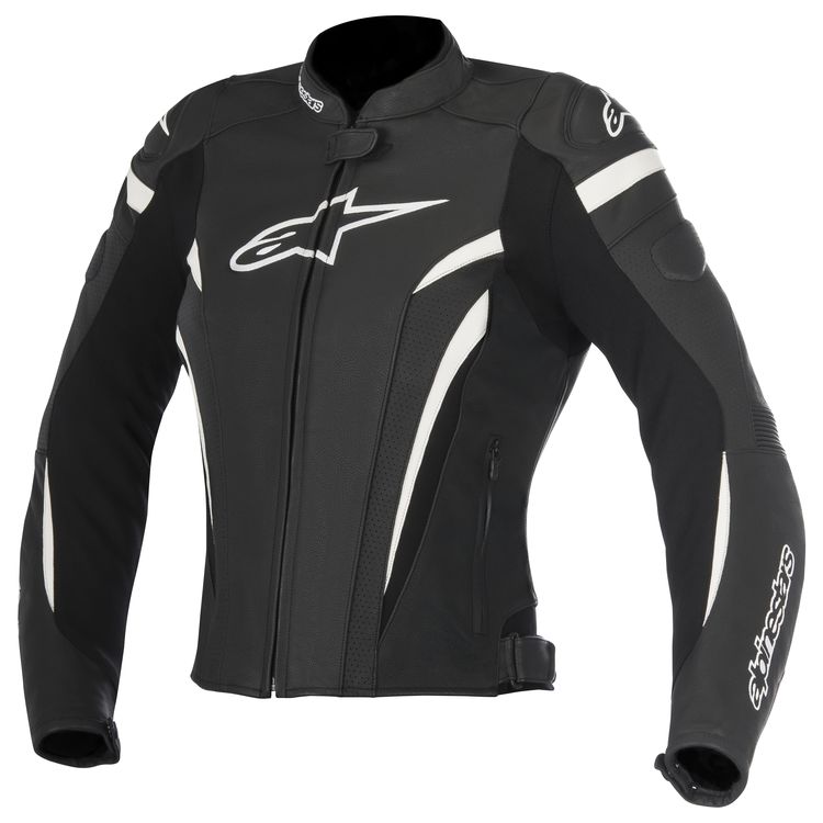 ALPINESTARS STELLA WOMAN GP PLUS R V2 AIRFLOW LEATHER BLACK/WHITE JACKET