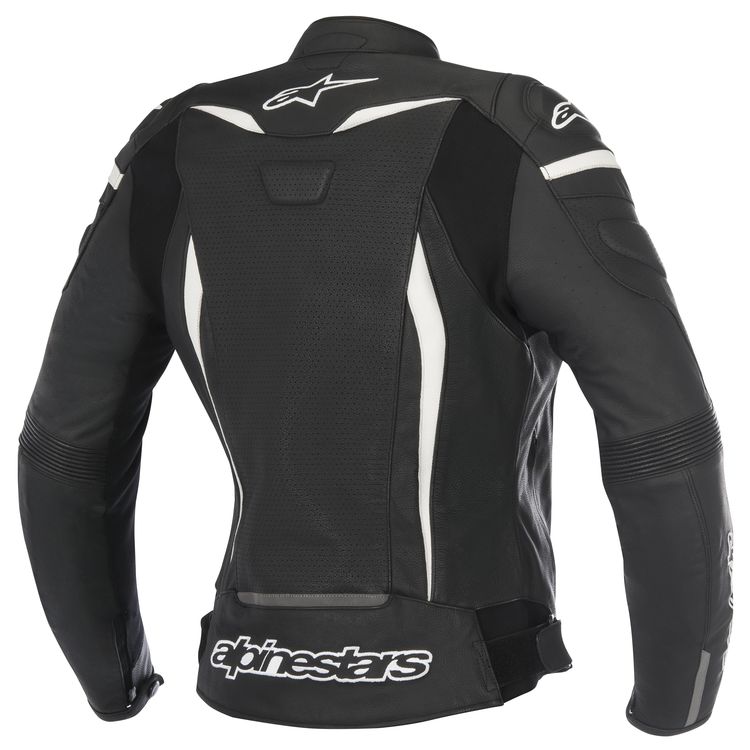 ALPINESTARS STELLA WOMAN GP PLUS R V2 AIRFLOW LEATHER BLACK/WHITE JACKET