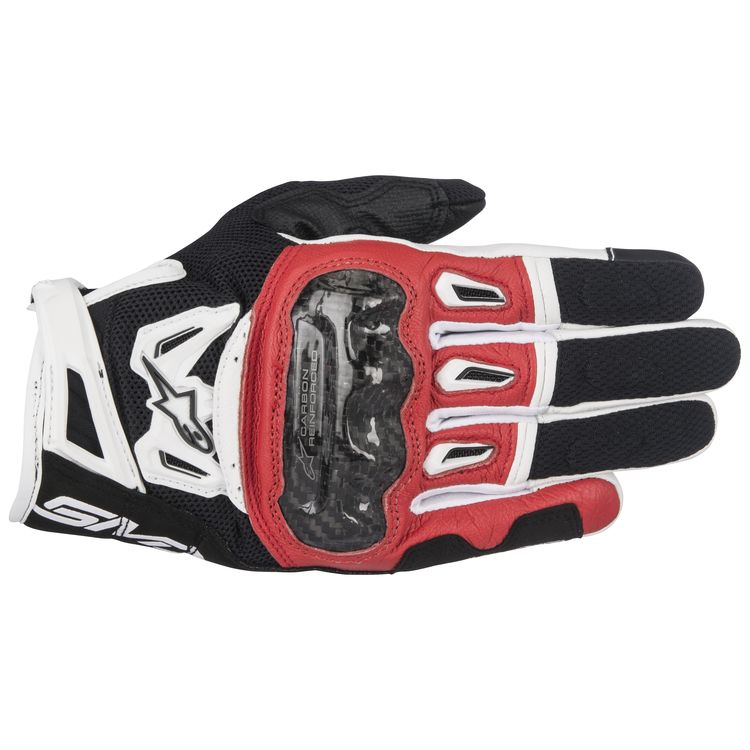 ALPINESTARS SMX-2 AIR CARBON V2 BLACK/RED/WHITE GLOVE