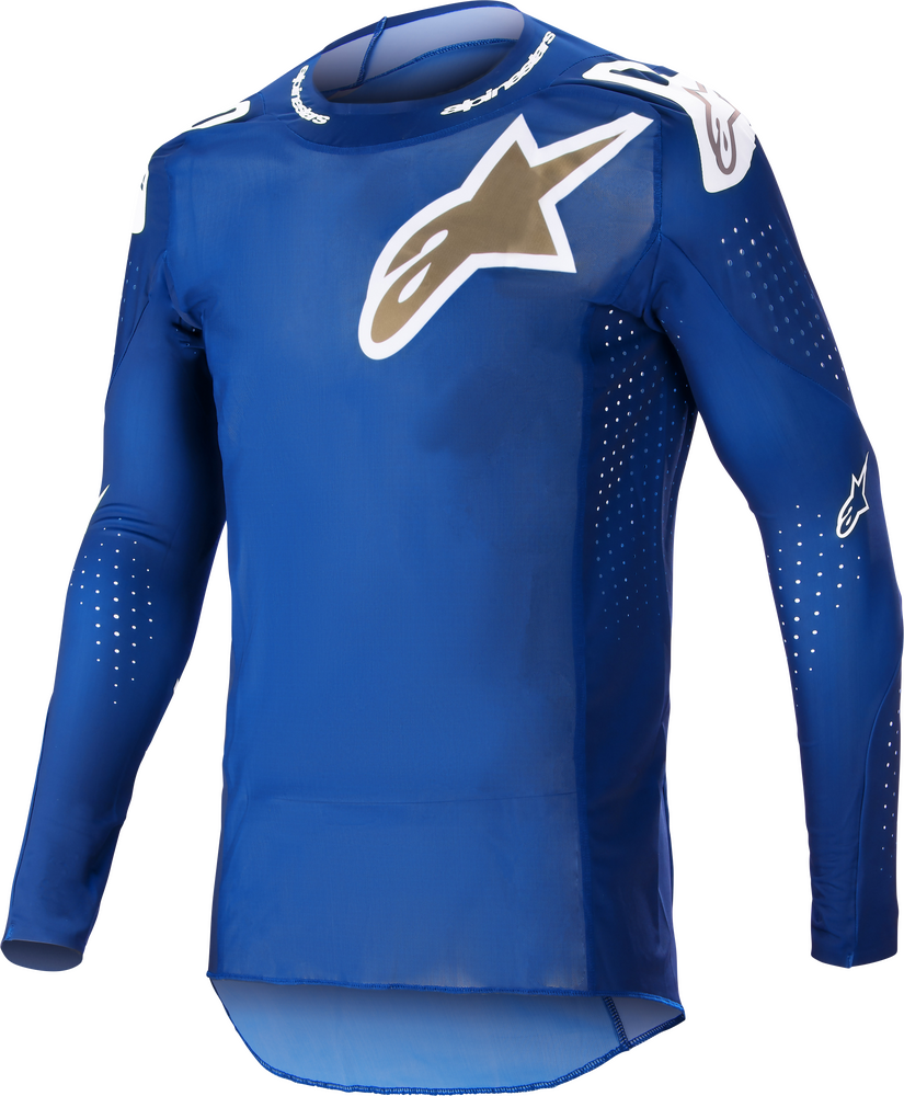 ALPINESTARS SUPERTECH BRUIN JERSEY BLUE/BRUSHED GOLD