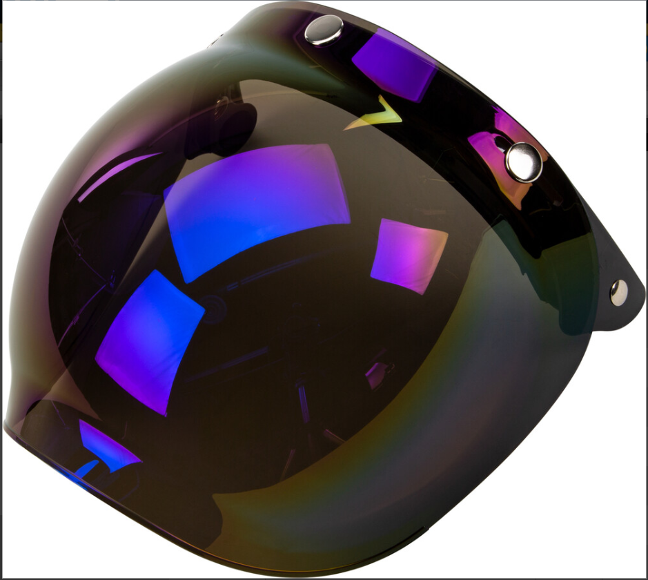 GMAX BUBBLE SHIELD 3-SNAP FLIP-UP BLUE IRIDIUM UNIVERSAL