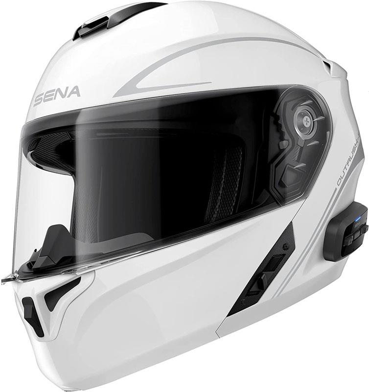 SENA OUTRUSH R FLIP-UP HELMET GLOSSY WHITE