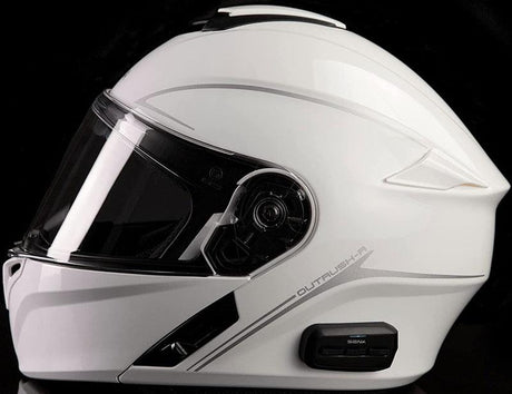 SENA OUTRUSH R FLIP-UP HELMET GLOSSY WHITE