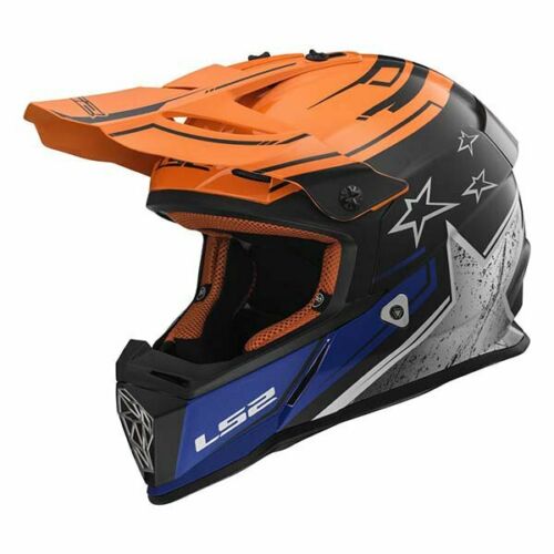 LS2 FAST CORE ORANGE/CHROME HELMET