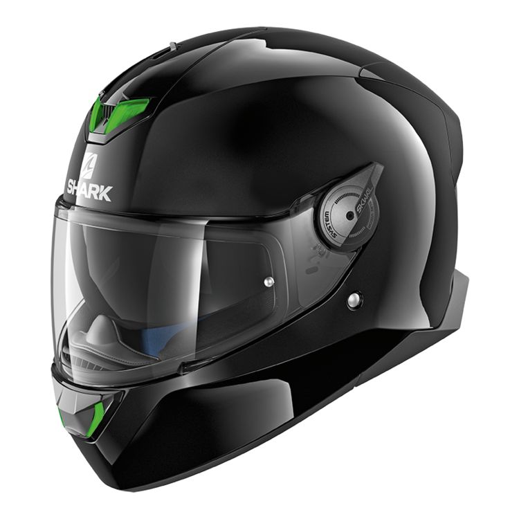 SHARK SKWAL 2 BLANK DOT BLACK HELMET