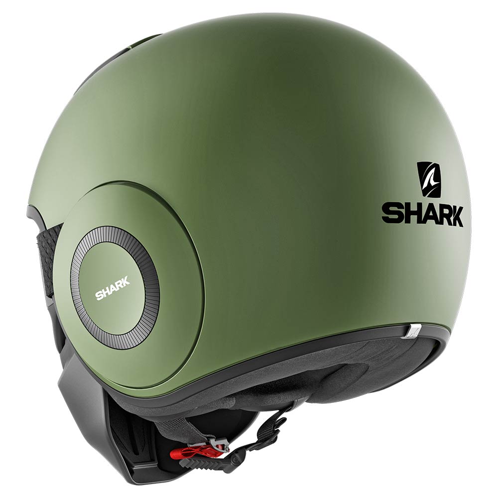 SHARK STREET DRAK 3/4 JET MATTE GREEN HELMET