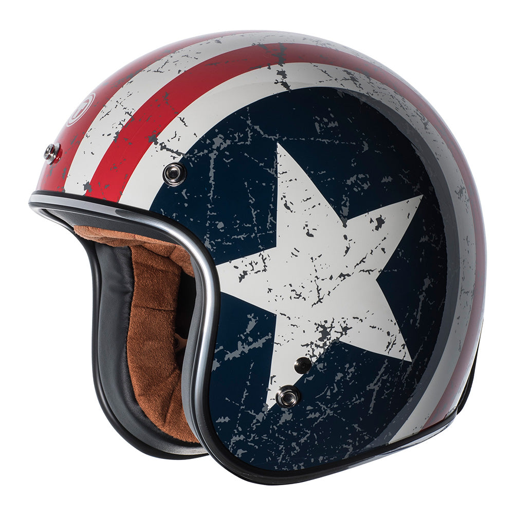 TORC T-50 3/4 REBEL STAR CAPTAIN AMERICA HELMET