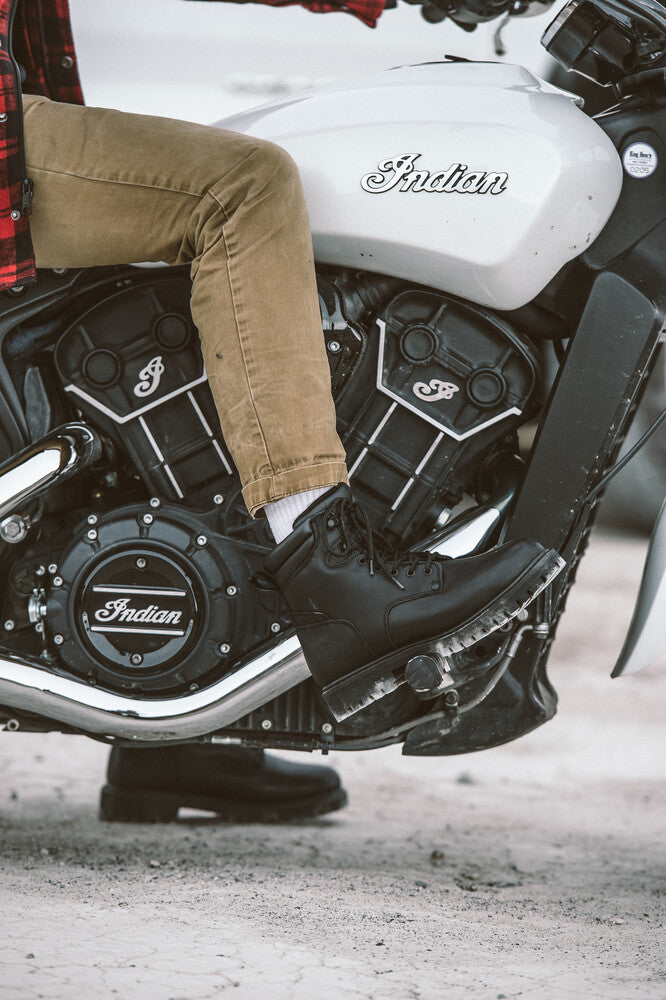 Highway 21 RPM Lace-Up Black Boots