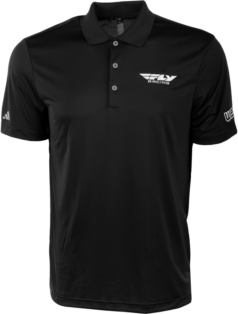 FLY RACING POLO BLACK/WHITE