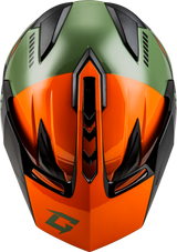GM-11S RONIN SNOW HELMET ORANGE/GREEN/BLACK