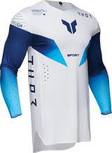 SPORTMODE Strike Jersey — White/Blue/Navy
