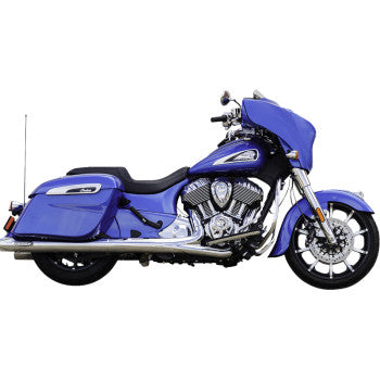 S&S Cycle 4" Broadhead Slip-On Mufflers - Fishtail - Chrome