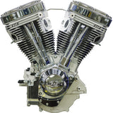 S&S Cycle V124 Long Block Engine - Chrome/Natural - Big Twin | Custom Chasis w/Alternator-Style Primary