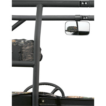 Moose Offroad UTV Inside/Outside Rear View Mirror Mirror - Rear View - Rectangle - Black - 1-3/4"