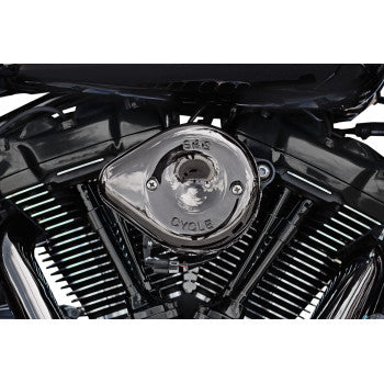 S&S Cycle Stealth Teardrop Air Cleaner Kit - M8 - Lava Chrome