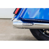 S&S Cycle 4" Broadhead Slip-On Mufflers - Fishtail - Chrome