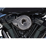 S&S Cycle Stealth Teardrop Air Cleaner Cover - M8 - Lava Chrome