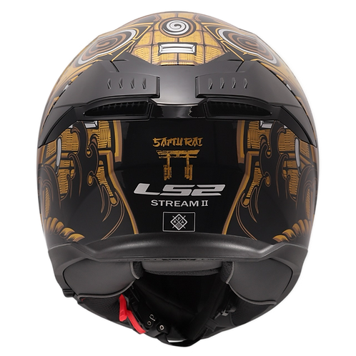 LS2 SAMURAI - GLOSS BLACK/GOLD - Stream II Helmet