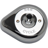 S&S Cycle Stealth Air Cleaner Cover - Teardrop - Chrome