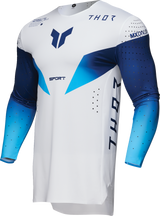 SPORTMODE Strike Jersey — White/Blue/Navy