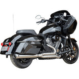 S&S Cycle 2-into-1 Qualifier Exhaust System - Brushed Stainless Steel - 49 State - Indian with PowerPlus