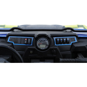 Moose Offroad Dash Plate for RZR Dash Plate - Left - Blue