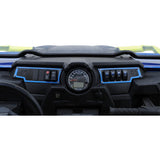 Moose Offroad Dash Plate for RZR Dash Plate - Left - Blue