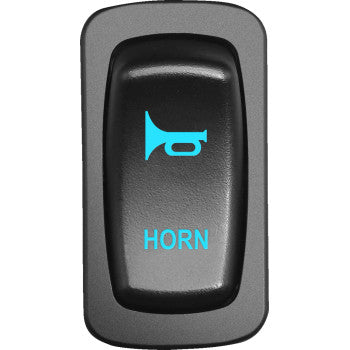 Moose Offroad Low-Profile Switch Switch - Horn - Blue
