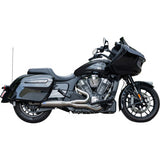 S&S Cycle 2-into-1 Qualifier Exhaust System - Race Only - Brushed - Stainless Steel