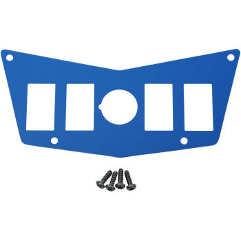 Moose Offroad Center Dash Plate Dash Plate - 4 Switch - Blue