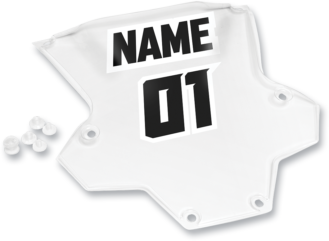 Sentinel XP Roost Deflector Clear Number Plate