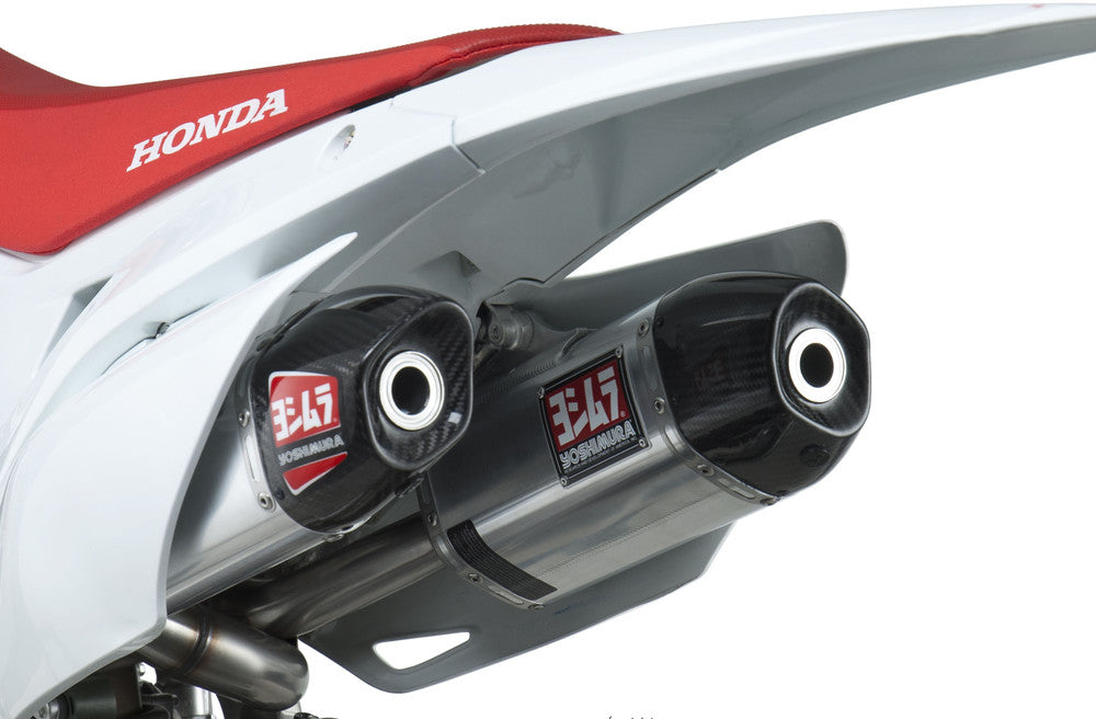 RS-9 HEADER/CANISTER/END CAP EXHAUST DUAL SLIP-ON SS-AL-CF