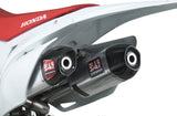 RS-9 HEADER/CANISTER/END CAP EXHAUST DUAL SLIP-ON SS-AL-CF