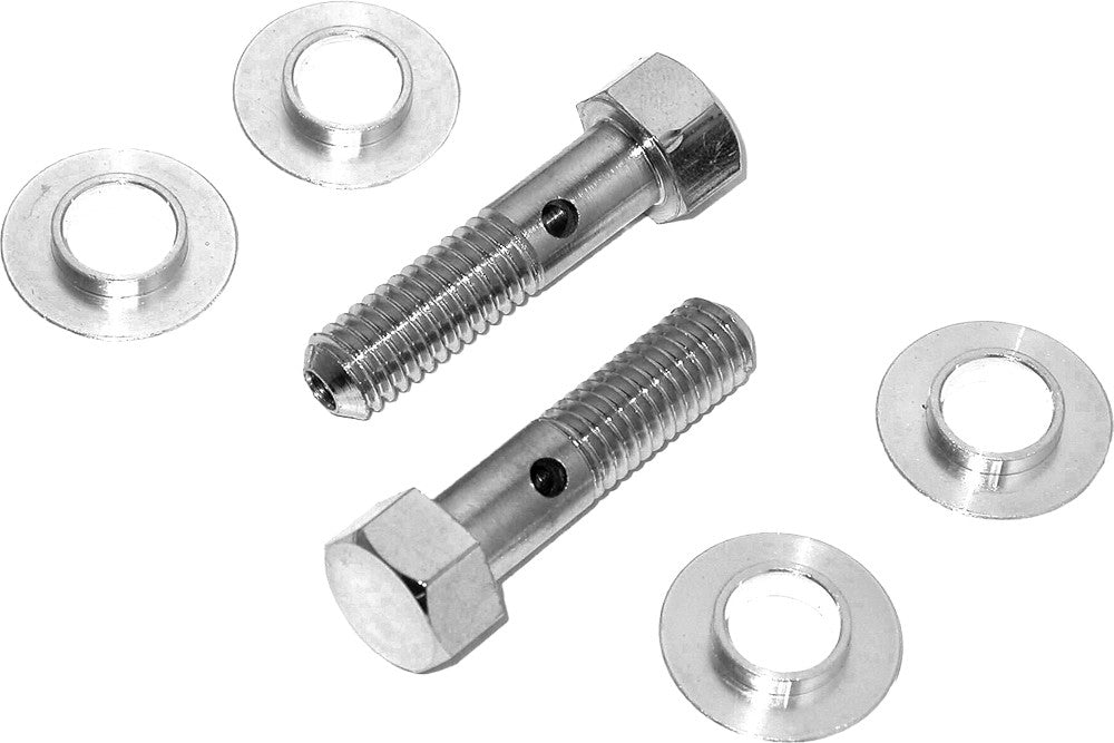 HARDDRIVE BREATHER BOLTS  CHROME PAIR TWIN CAM