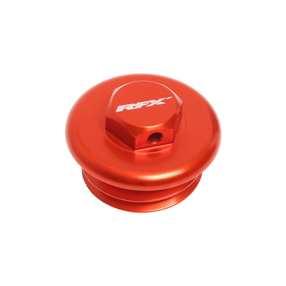 RFX OIL FILLER PLUG ORANGE KTM/HUSQ/GAS