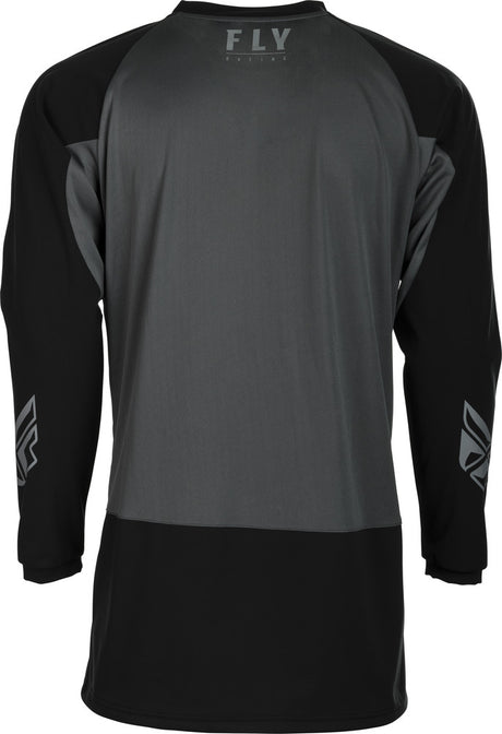 Fly Racing Windproof Black Jersey