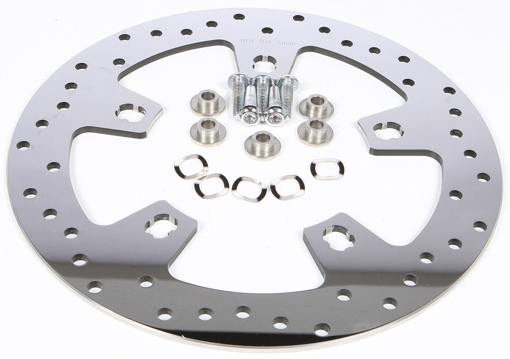 HARDDRIVE PERIMETER BRAKE ROTOR FRONT 11 SS POLISHED