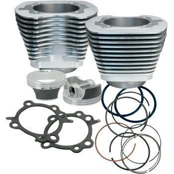 S&S Cycle 97" Big Bore Cylinder Kit - Silver - Twin Cam