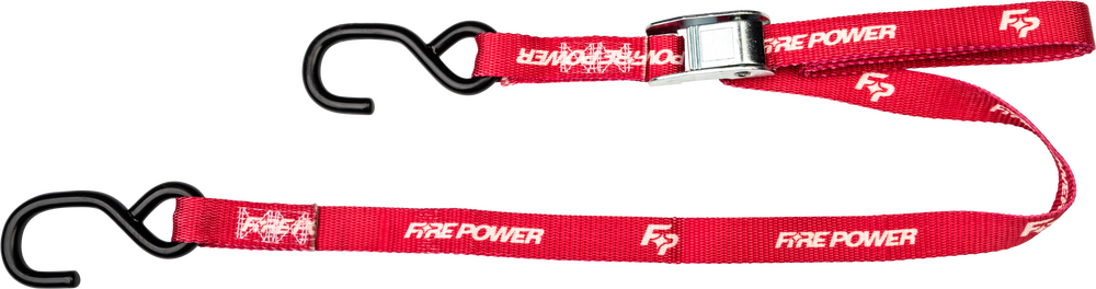 FIRE POWER 1" TIE-DOWN RED 2/PK
