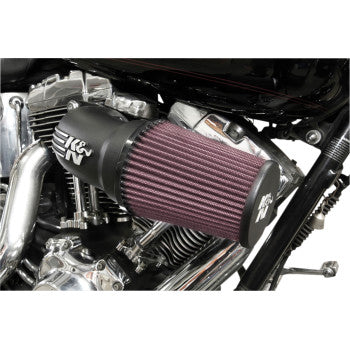 K & N Aircharger® Intake System with Cast Aluminum Intake Tube - Satin Black