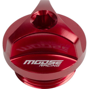 Moose Offroad Oil Cap Kit Oil Filter Plug - Red - Beta